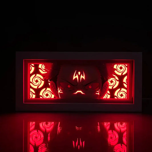 Jujutsu Kaisen - Gojo e Sukuna Light Box 3D con Luce Led Gadget