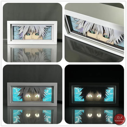 Jujutsu Kaisen - Gojo e Sukuna Light Box 3D con Luce Led Satoru Gojo 2 / 16 Colori con Telecomando Gadget