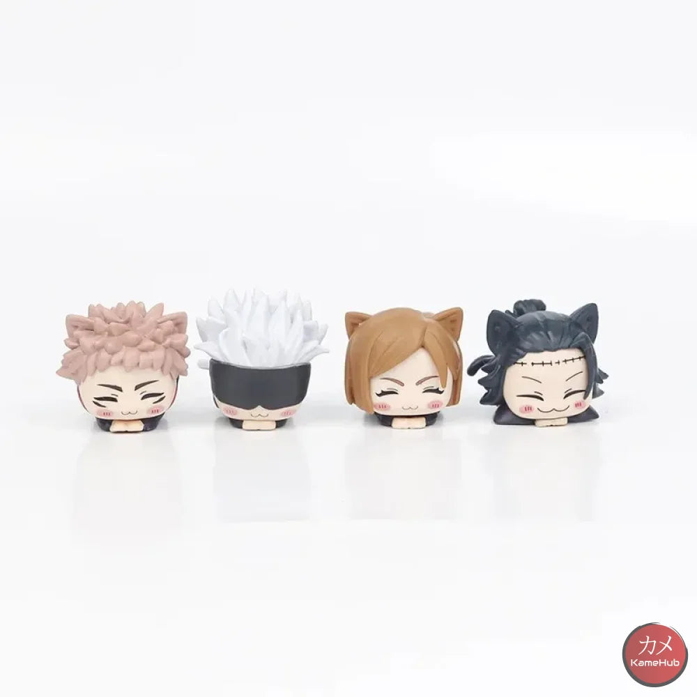 Jujutsu Kaisen - Mini Neko Action Figure 4Pcs Set Completo 4 PCS 5cm Action Figure