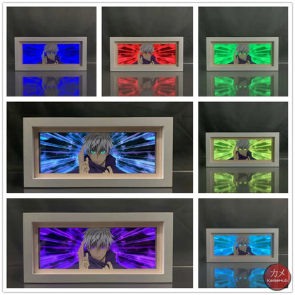 Jujutsu Kaisen - Satoru Gojo Light Box 3D con Luce Led 16 Colori con Telecomando Gadget