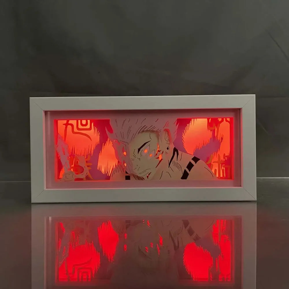 Jujutsu Kaisen - Sukuna Light Box 3D con Luce Led Gadget