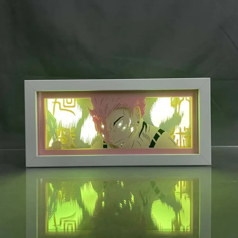 Jujutsu Kaisen - Sukuna Light Box 3D con Luce Led Gadget