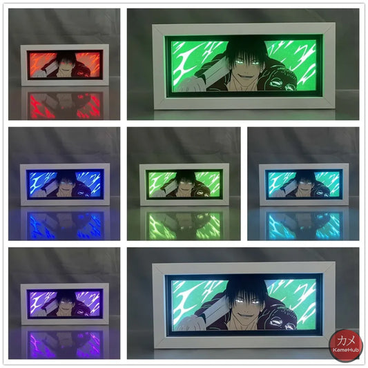 Jujutsu Kaisen - Toji Fushiguro Light Box 3D con Luce Led 16 Colori con Telecomando Gadget