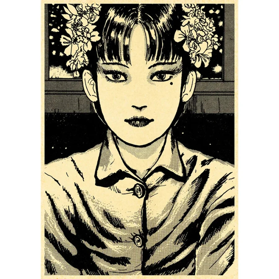 Junji Ito - Tomie Anime Poster Aesthetic In A3 Hd