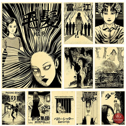 Junji Ito - Tomie Anime Poster Aesthetic In A3 Hd