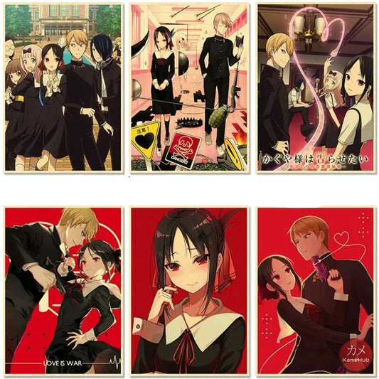 Kaguya Sama: Love Is War / Kaguya-Sama: Wa Kokurasetai - Anime Poster Aesthetic In A3 Hd