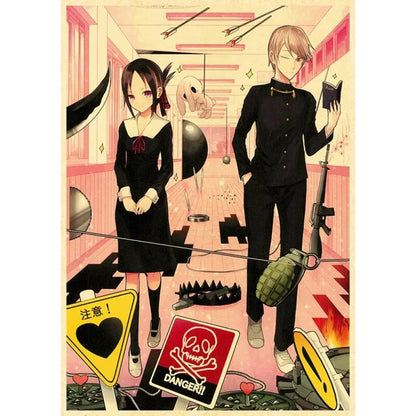 Kaguya Sama: Love Is War / Kaguya-Sama: Wa Kokurasetai - Anime Poster Aesthetic In A3 Hd