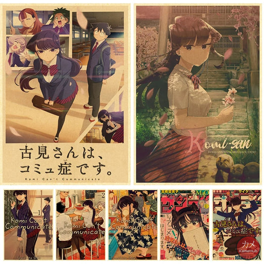 Komi Cant Comunicate / Komi-San Wa Komyushou Desu - Anime Poster Aesthetic In A3 Hd