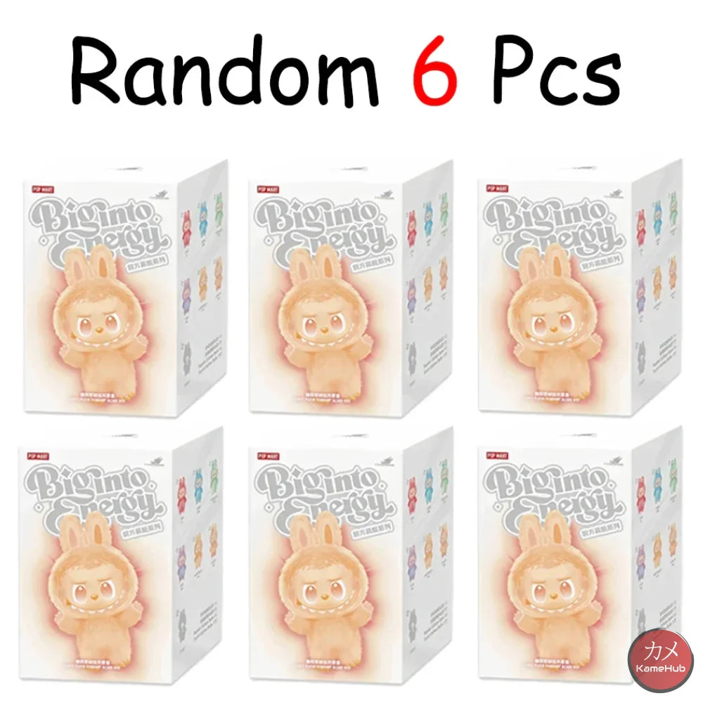 Labubu - Big Into Energy Serie KawaiI V3 - Casuale 6 PZ - Peluches