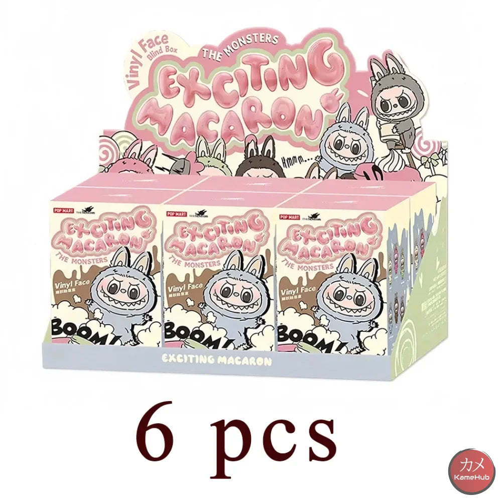 Labubu - Exciting Macaron Serie KawaiI V1 - Set Completo 6 PZ - Peluches