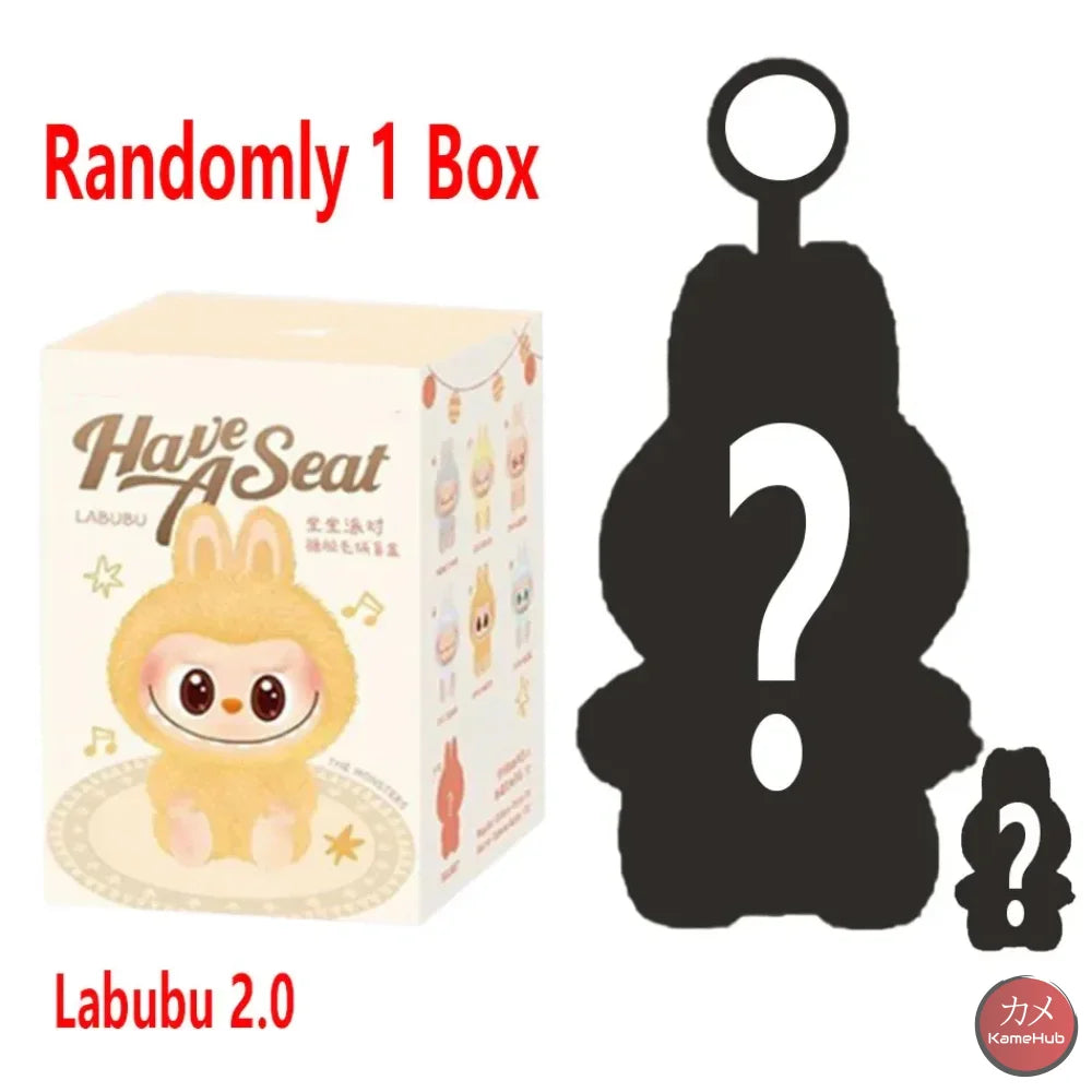 LABUBU - Have A Seat Serie Bambole Kawaii V2 - 1 Pz Casuale - Peluches