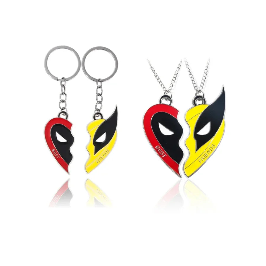 Marvel: Deadpool And Wolverine - Coppia Di Collane Portachiavi E Braccialetti Accessori