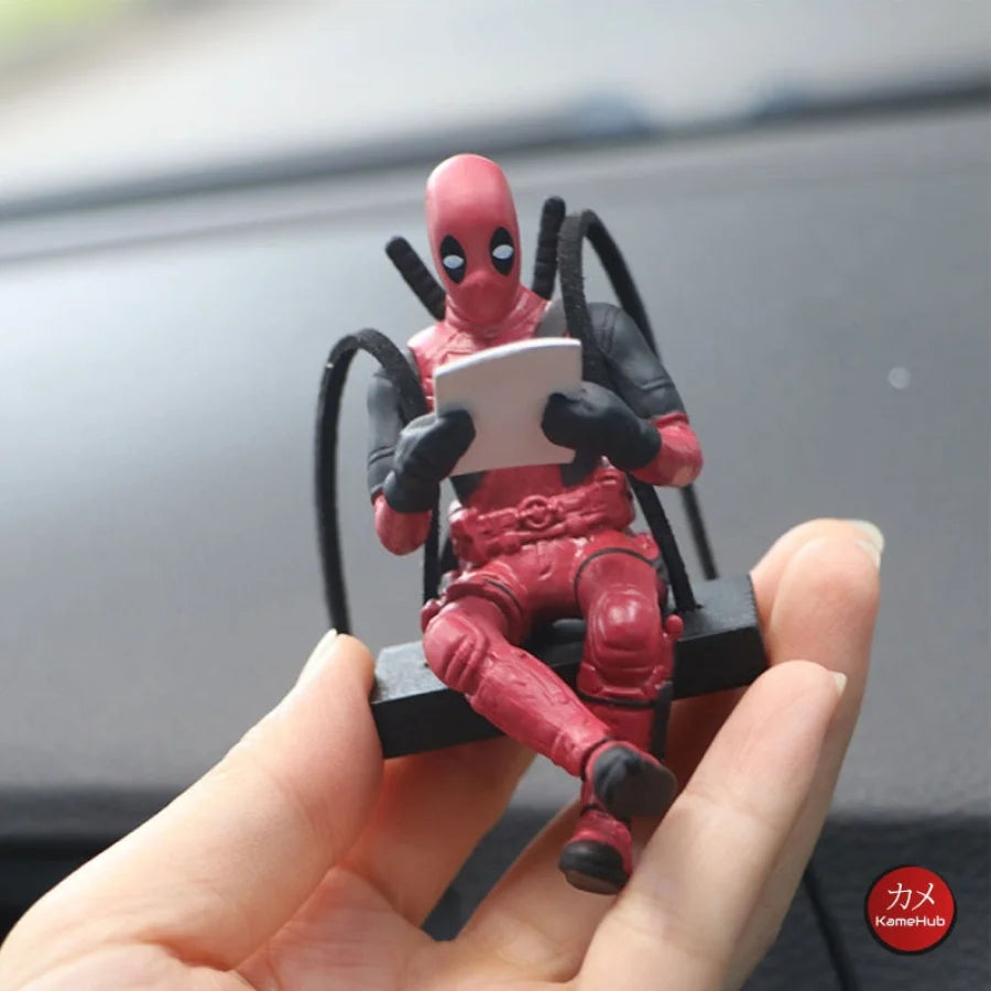 Deadpool - Mini Action Figure / Accessorio Per Auto Da Appendere