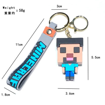 Minecraft - Portachiavi In Silicone Accessori