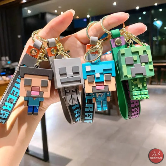 Minecraft - Portachiavi In Silicone Accessori