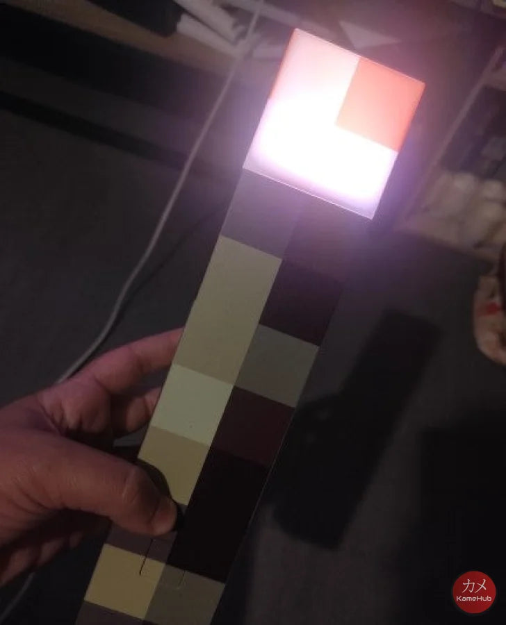 Minecraft - Torcia / Lampada Da Notte Con Luce Led A 4 Colori Gadget