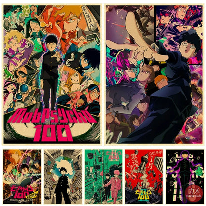 Mob Psyco 100 - Anime Poster Aesthetic In A3 Hd