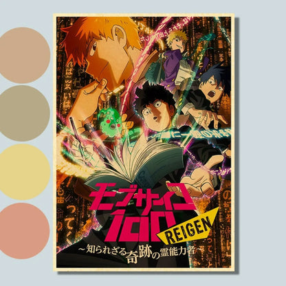 Mob Psyco 100 - Anime Poster Aesthetic In A3 Hd