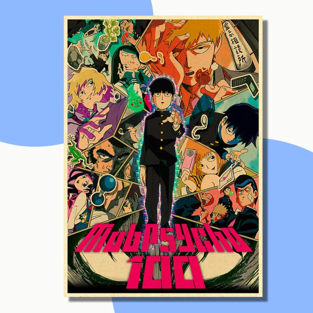 Mob Psyco 100 - Anime Poster Aesthetic In A3 Hd