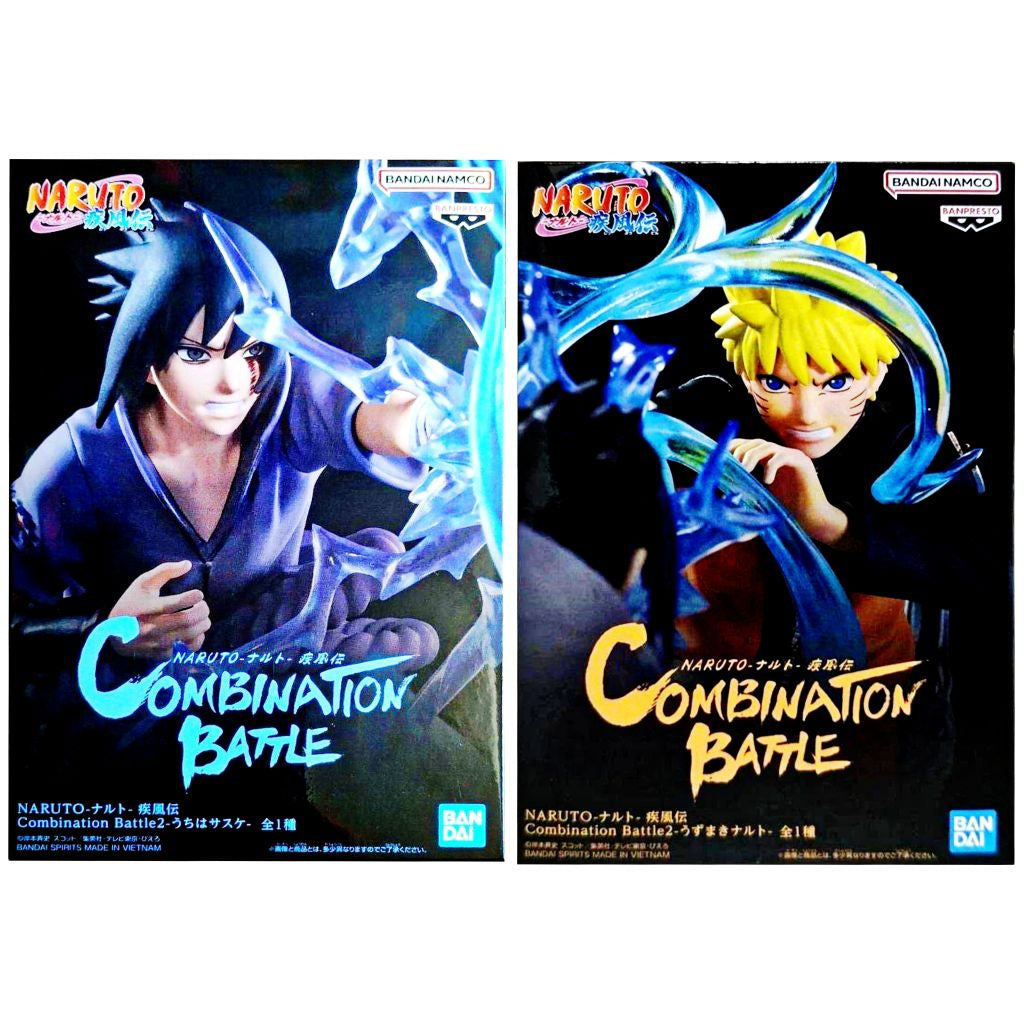 Naruto Shippuden - Uzumaki Naruto x Uchiha Sasuke Action Figure Bandai Banpresto Combination Battle 2
