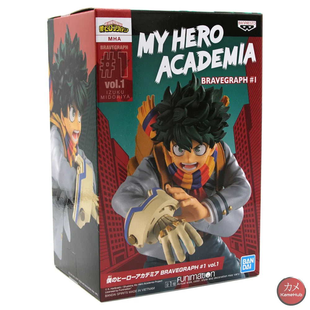 My Hero Academia / Boku No - Midoriya Izuku Action Figure Bandai Banpresto Bravegraph