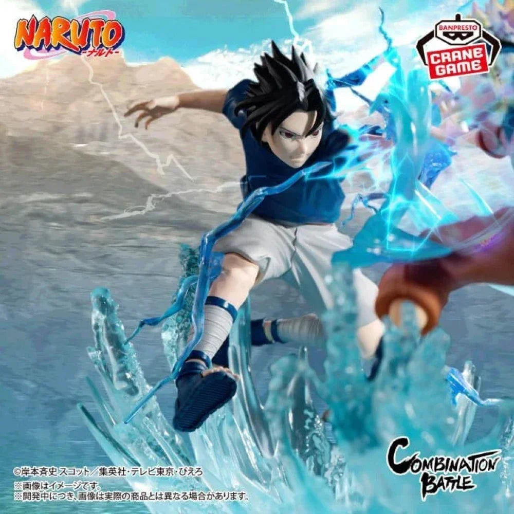 Naruto Prima Serie - Uzumaki Naruto e Uchiha Sasuke Action Figure Bandai Banpresto Combination Battle - Action Figure
