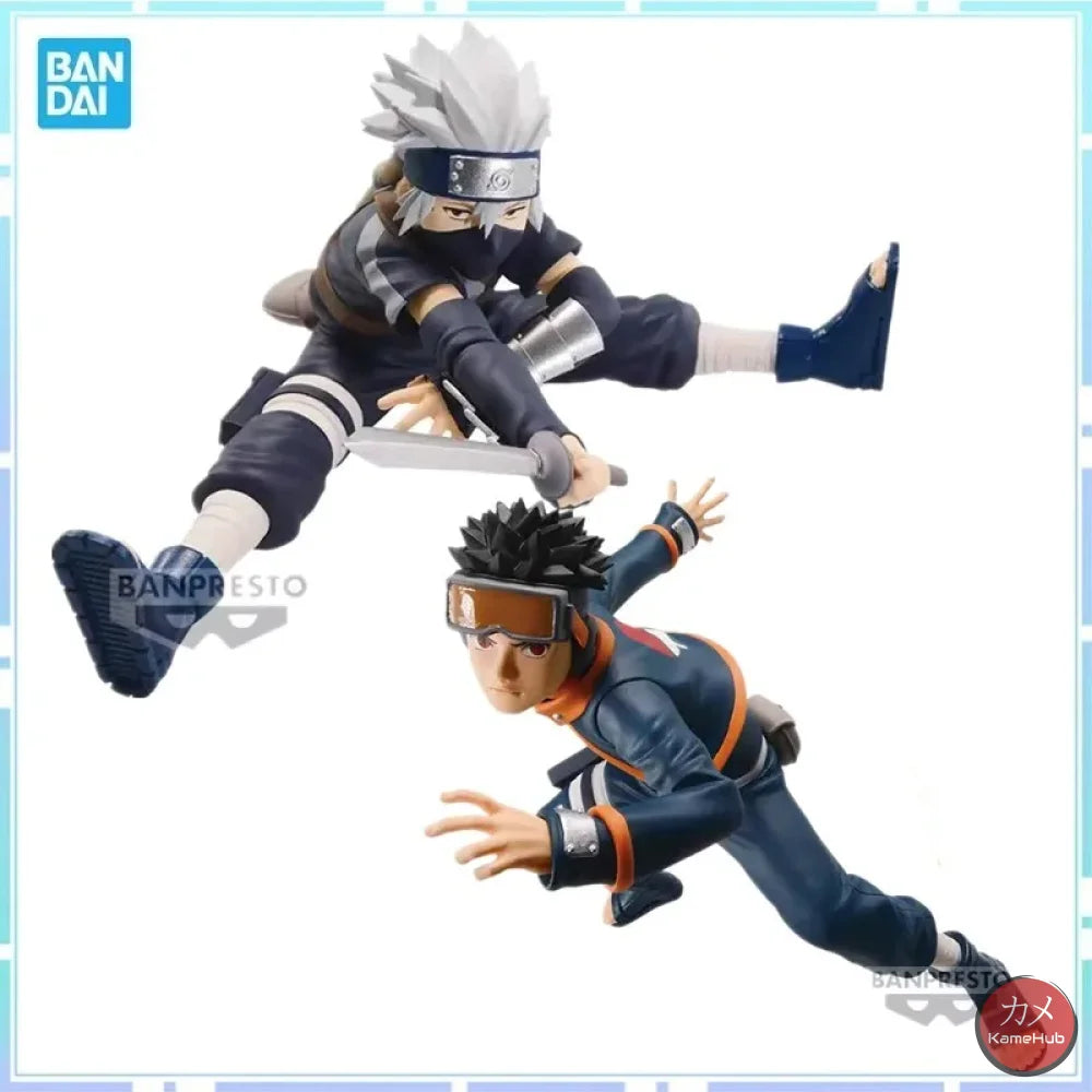 Naruto Shippuden - Hatake Kakashi E Uchiha Obito Originale Bandai Banpresto Vibration Stars Action