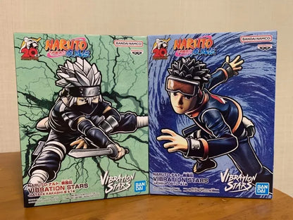 Naruto Shippuden - Hatake Kakashi E Uchiha Obito Originale Bandai Banpresto Vibration Stars Action