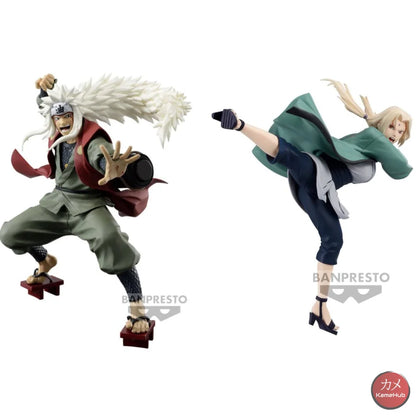 Naruto Shippuden - Jiraiya E Tsunade Action Figure Bandai Banpresto Colosseum