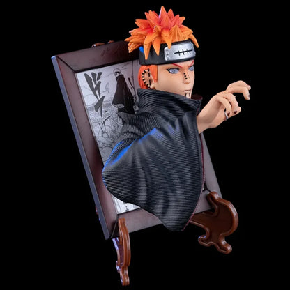 Naruto Shippuden - Konan E Pain Action Figure Quadretto / Calamita In 3D