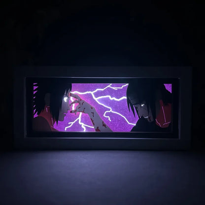 Naruto Shippuden - Light Box 3D Con Luce Led Gadget