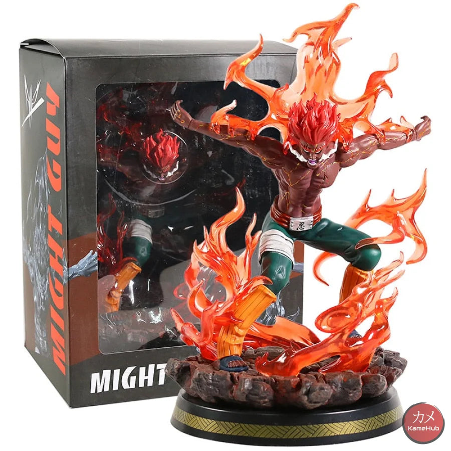 Naruto Shippuden - Maito Gai 8 Porte Con Led Action Figure 28Cm