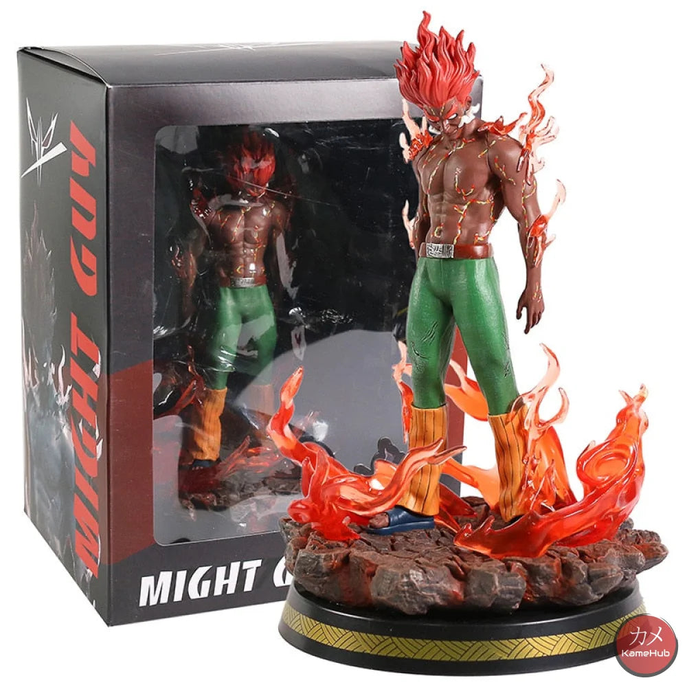 Naruto Shippuden - Maito Gai 8 Porte Con Led Action Figure 31Cm
