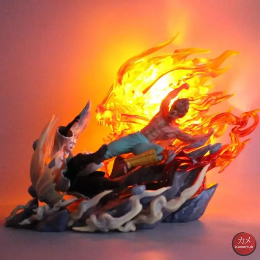 Naruto Shippuden - Maito Gai Vs Uchiha Madara Con Luce Led Action Figure