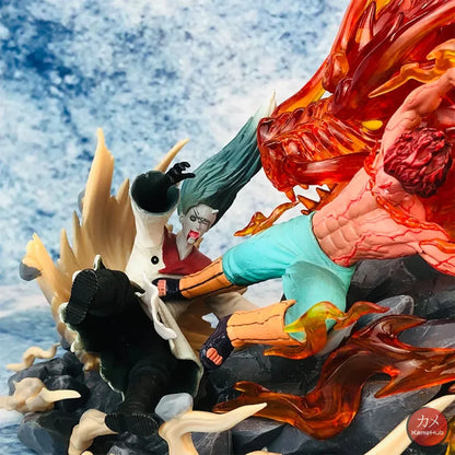 Naruto Shippuden - Maito Gai Vs Uchiha Madara Con Luce Led Action Figure