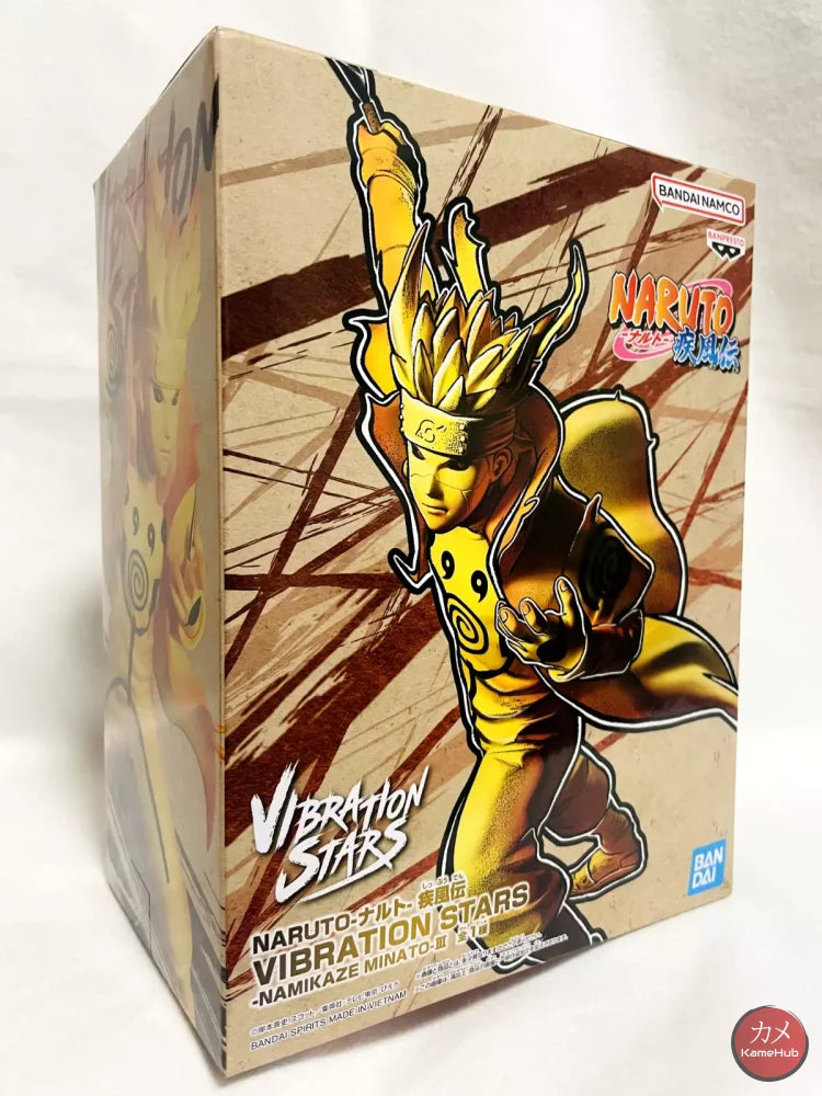 Naruto Shippuden - Namikaze Minato Action Figure Bandai Banpresto Vibration Stars Namikaze Minato 14cm Action Figure