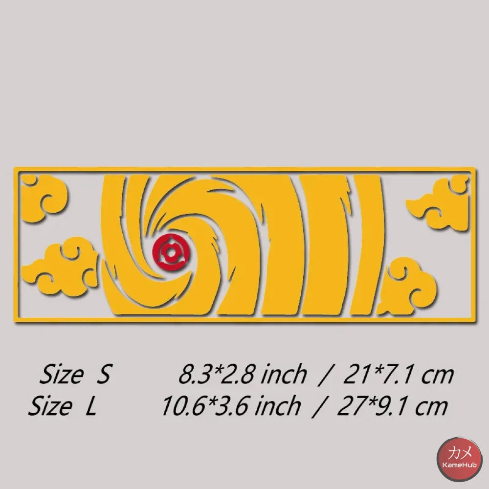 Naruto Shippuden - Obito Uchiha Sticker per Auto JDM - Arancione / S 21x7.1 cm - accessori