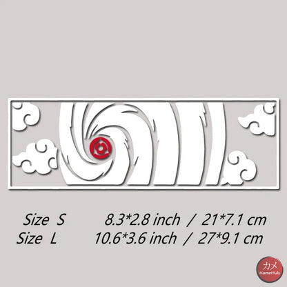 Naruto Shippuden - Obito Uchiha Sticker per Auto JDM - Bianco / S 21x7.1 cm - accessori