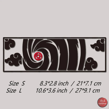 Naruto Shippuden - Obito Uchiha Sticker per Auto JDM - Nero / S 21x7.1 cm - accessori