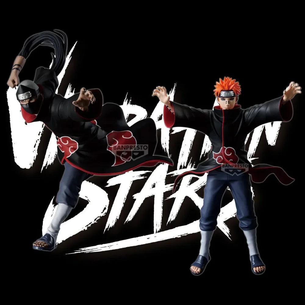 Naruto Shippuden - Pain e Kakuzu Action Figure Bandai Banpresto Vibration Stars - Action Figure