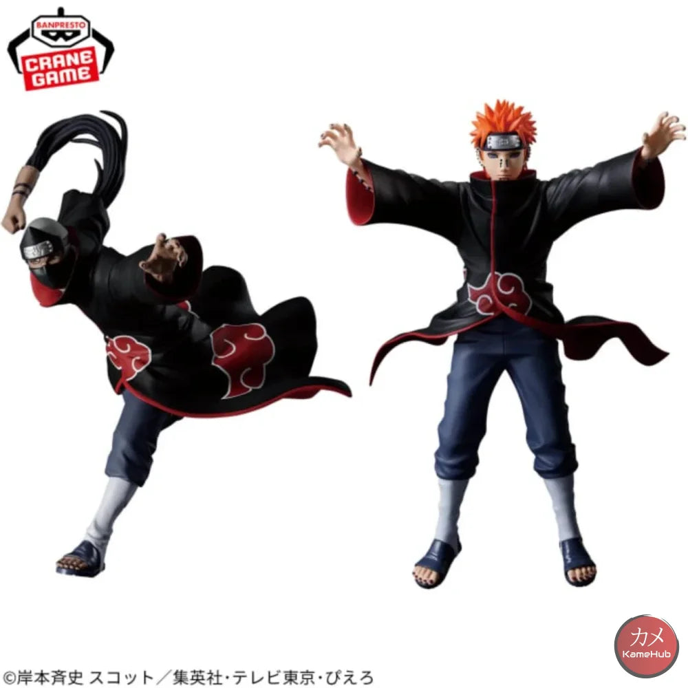 Naruto Shippuden - Pain e Kakuzu Action Figure Bandai Banpresto Vibration Stars - Action Figure