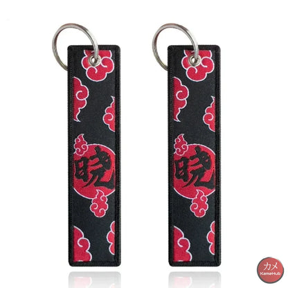 Naruto Shippuden - Portachiavi Akatsuki Con Ricamo Accessori