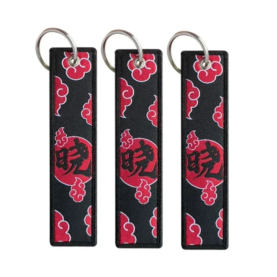 Naruto Shippuden - Portachiavi Akatsuki Con Ricamo Accessori