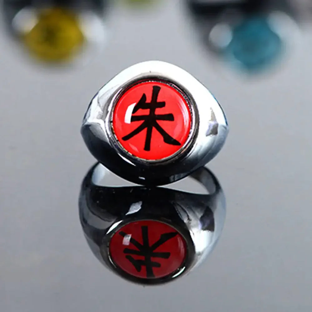 Naruto Shippuden - Set Anelli Regolabili Akatsuki / Sharingan 10 Pezzi Accessori