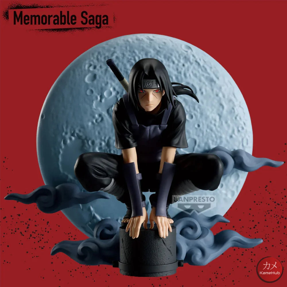 Naruto Shippuden - Uchiha Itachi Action Figure Bandai Banpresto Memorable Saga - Uchiha Itachi 13cm - Action Figure