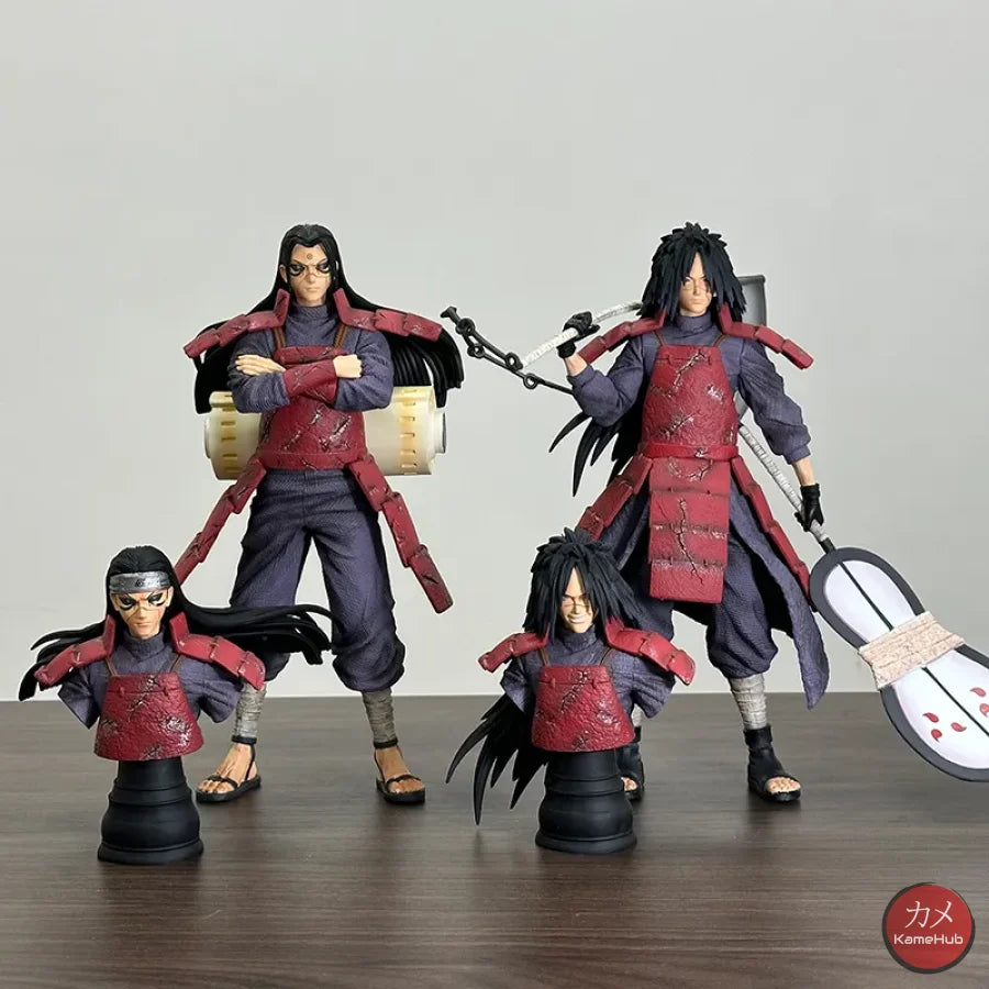 Naruto Shippuden - Uchiha Madara E Senju Hashirama Action Figure + Busto