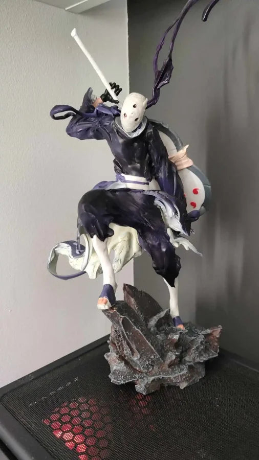 Naruto Shippuden - Uchiha Obito E Hatake Kakashi Action Figure Con Effetto Motion Blur