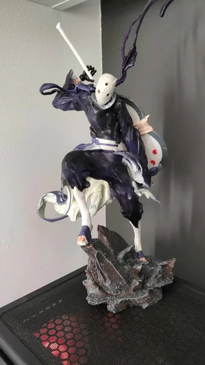 Naruto Shippuden - Uchiha Obito E Hatake Kakashi Action Figure Con Effetto Motion Blur