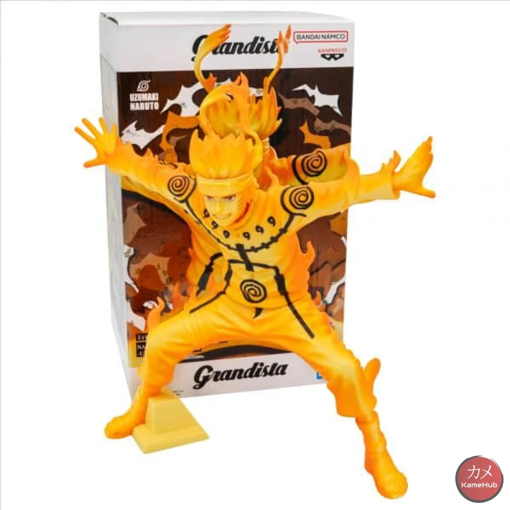 Naruto Shippuden - Uzumaki Naruto Action Figure Bandai Banpresto Grandista - Uzumaki Naruto 21cm - Action Figure