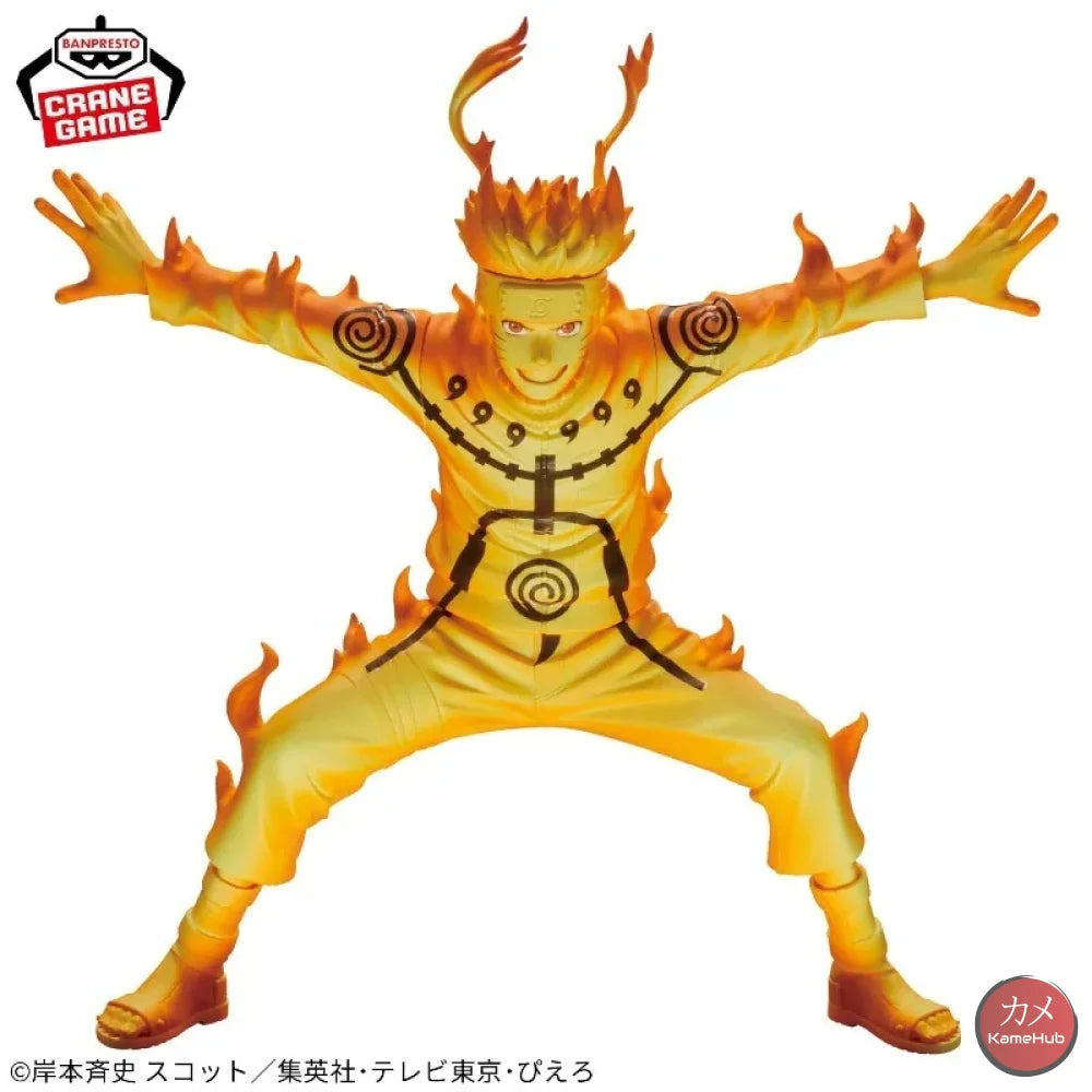 Naruto Shippuden - Uzumaki Naruto Action Figure Bandai Banpresto Grandista - Uzumaki Naruto 21cm - Action Figure